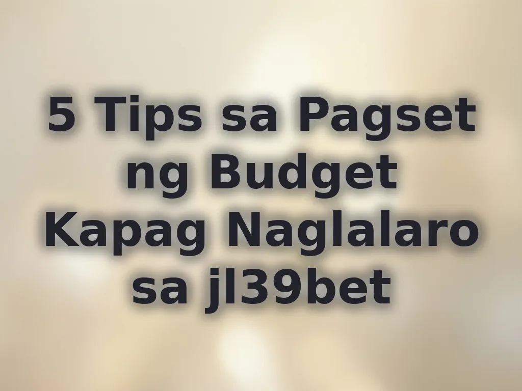Tips sa pagbabadyet